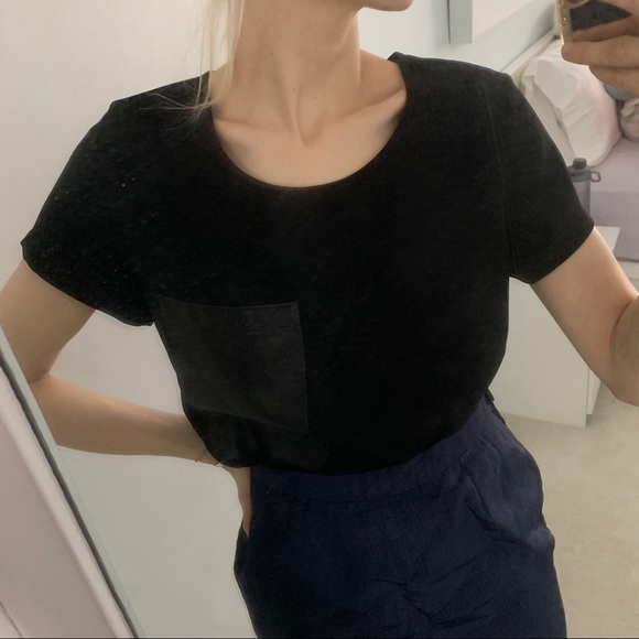 RAG & BONE black top leather front pocket XS - Picture 5 of 11